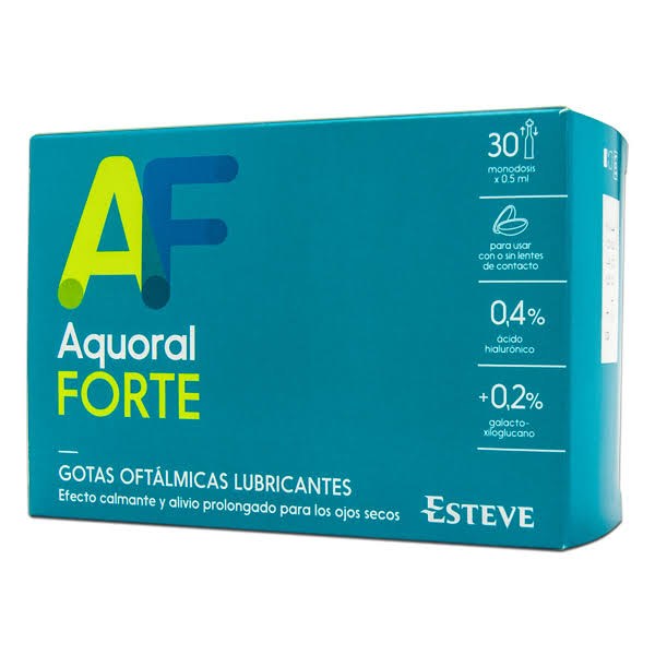 aquoral forte gotas oftalmicas 30 monodosis