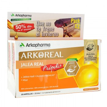 arkoreal duplo jalea real y propolis 2x20 ampollas