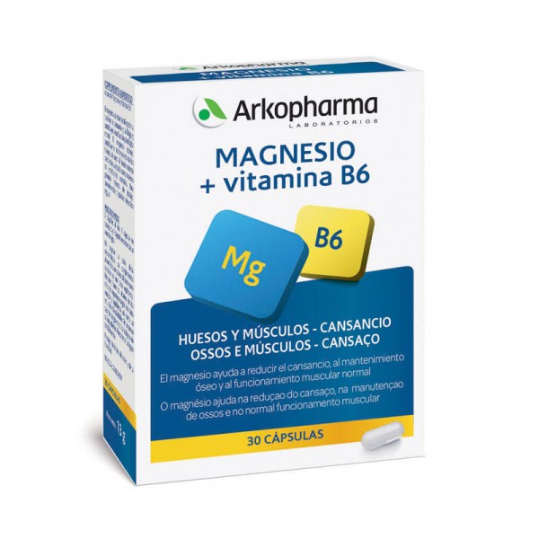 arkovital magnesio vitamina b6 30 capsulas