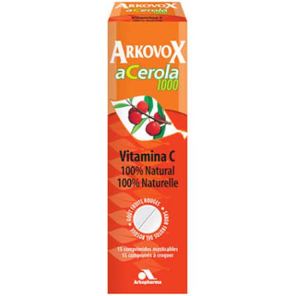 arkovox acerola 1000 mg 15 comprimidos masticables