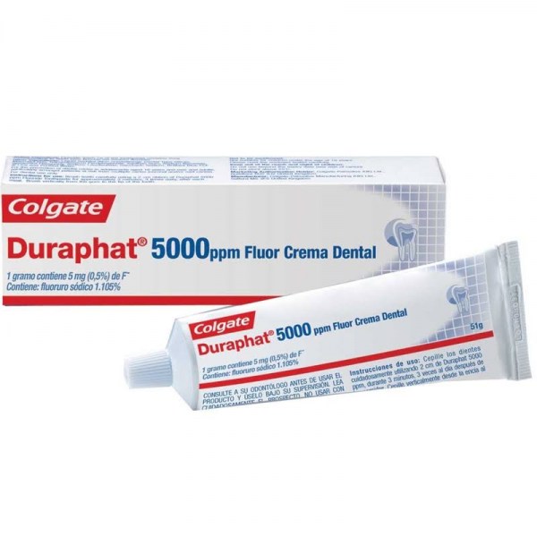 duraphat crema dental 5000 ppm 51gr