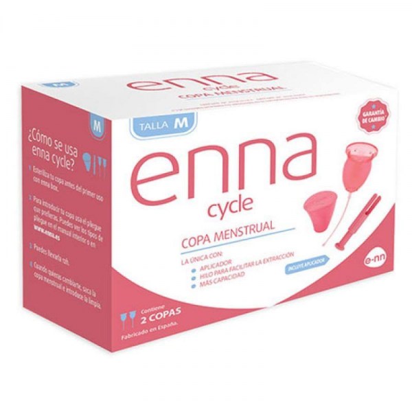 enna cycle copa menstrual con aplicador talla s
