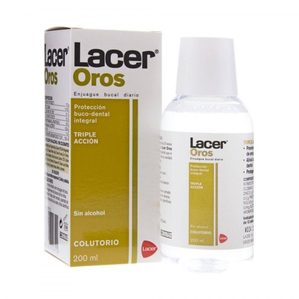 lacer colutorio 200 ml oros